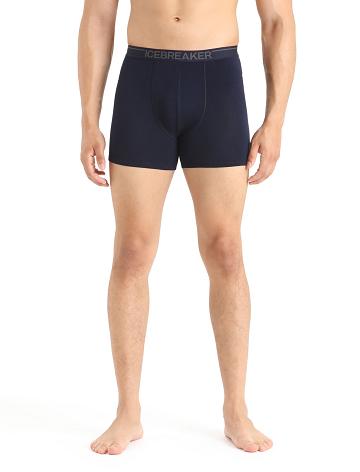 Pánské Spodní Prádlo Icebreaker Merino Anatomica Boxers Tmavě Blankyt | CZ 1632CTVE
